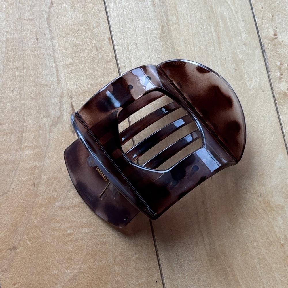 Brown Tortoise Shell Hair Clip